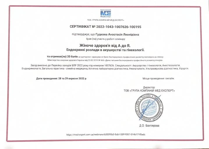 Гудкова Анастасия Леонидовна