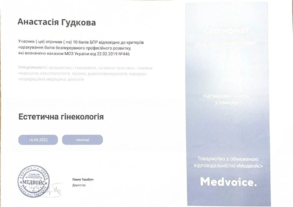 Гудкова Анастасия Леонидовна