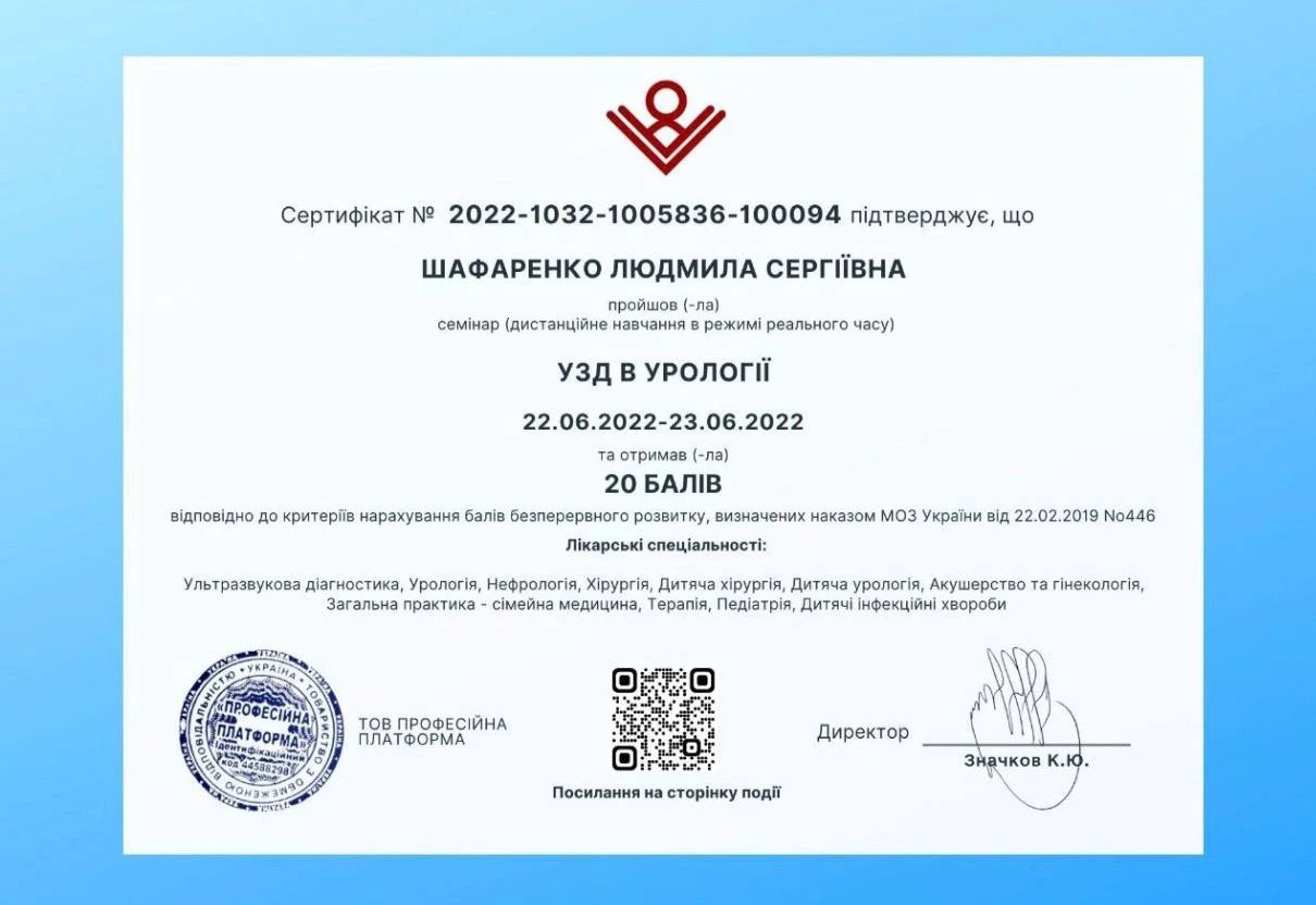 Шафаренко Людмила Сергіївна