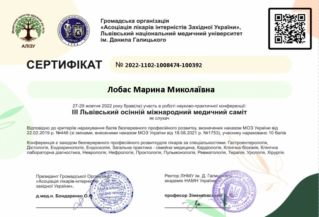 Лобас Марина Миколаївна